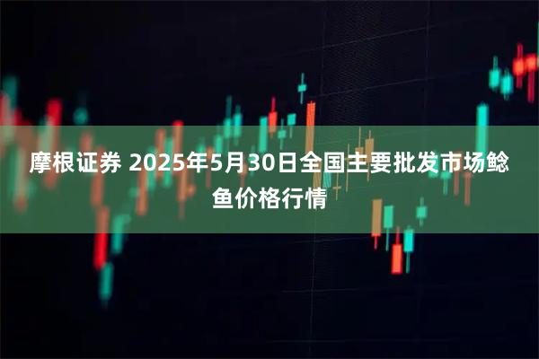 摩根证券 2025年5月30日全国主要批发市场鲶鱼价格行情